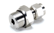 Stainless Steel Double Compression Male Connector ISO Parallel Thread Fitting Exporter