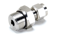 Stainless Steel Double Compression Male Connector O Seal Npt Tapered Thread Fitting Exporter
