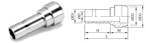 Stainless Steel Double Compression Reducing Port Connector Fitting Exporter Manufacturer