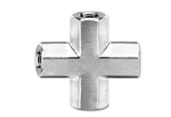 Stainless Steel Precision Pipe Cross Female Fittings Exporter Manufacturer